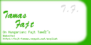 tamas fajt business card